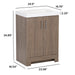 Callen single-sink bathroom vanity dimensions: 24.5" W x 16.75" D x 34.89" H