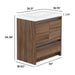 Measurements of Trente 30 inch 2-door, 1-drawer, bathroom vanity with woodgrain finish and white sink top: 30.5 in W x 18.75 in H x 34.38 in H